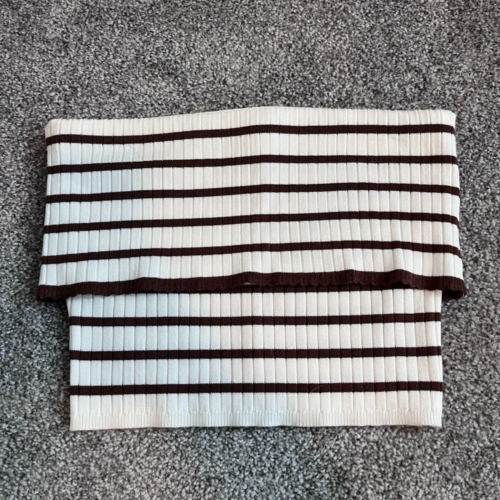 Striped Two-Piece Ribbed Set - Picture 2 of 3